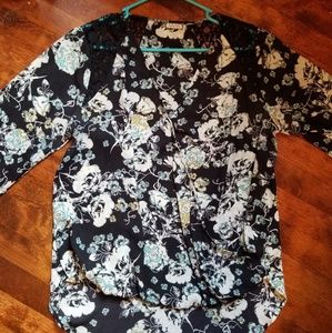 Long Sleeve High/Low Blouse